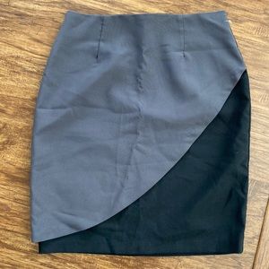 ABN Black and Gray Pencil Skirt - Size 10